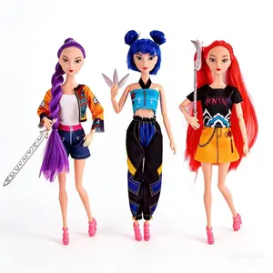 Fashionable Three-Piece Set Cute Gift Dolls, Lumi Zoi Mira Plush Toys, Perfect for Holiday Gifts, Christmas, Birthday Decorations