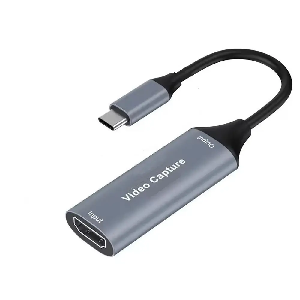 USB 3.0 Video Capture Card with 4K HDMI and USB 2.0 Type-C, Dual Function Game Recording and Live Streaming Switch, Xbox Ps5 Ps4, USB Capture Adapter, USB Port Adapter, USB Port Gadget