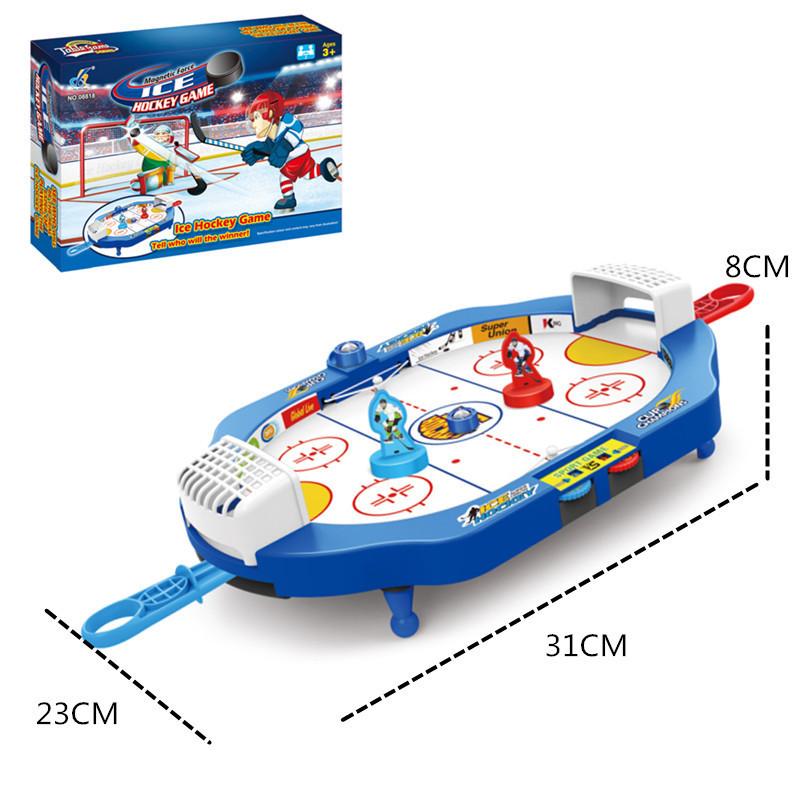 Tabletop soccer match, a two-player, parent-child interactive puzzle game, World Cup soccer.