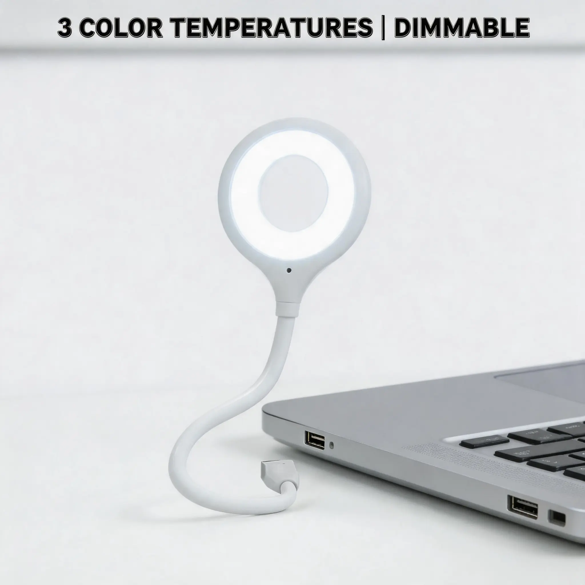 1pc Voice Control LED Reading Light Flexible Gooseneck USB Rechargeable Smart Night Light for Bedroom Office Study Voice Activation Multi-Group Brightness Adjustment Soft Light