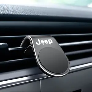 Car Magnetic Self-Primed Mobile Phone Holder, Compatible with Jeep Grand Cherokee, Renegade, Wrangler, Includes Lanyard, Car Phone Mount