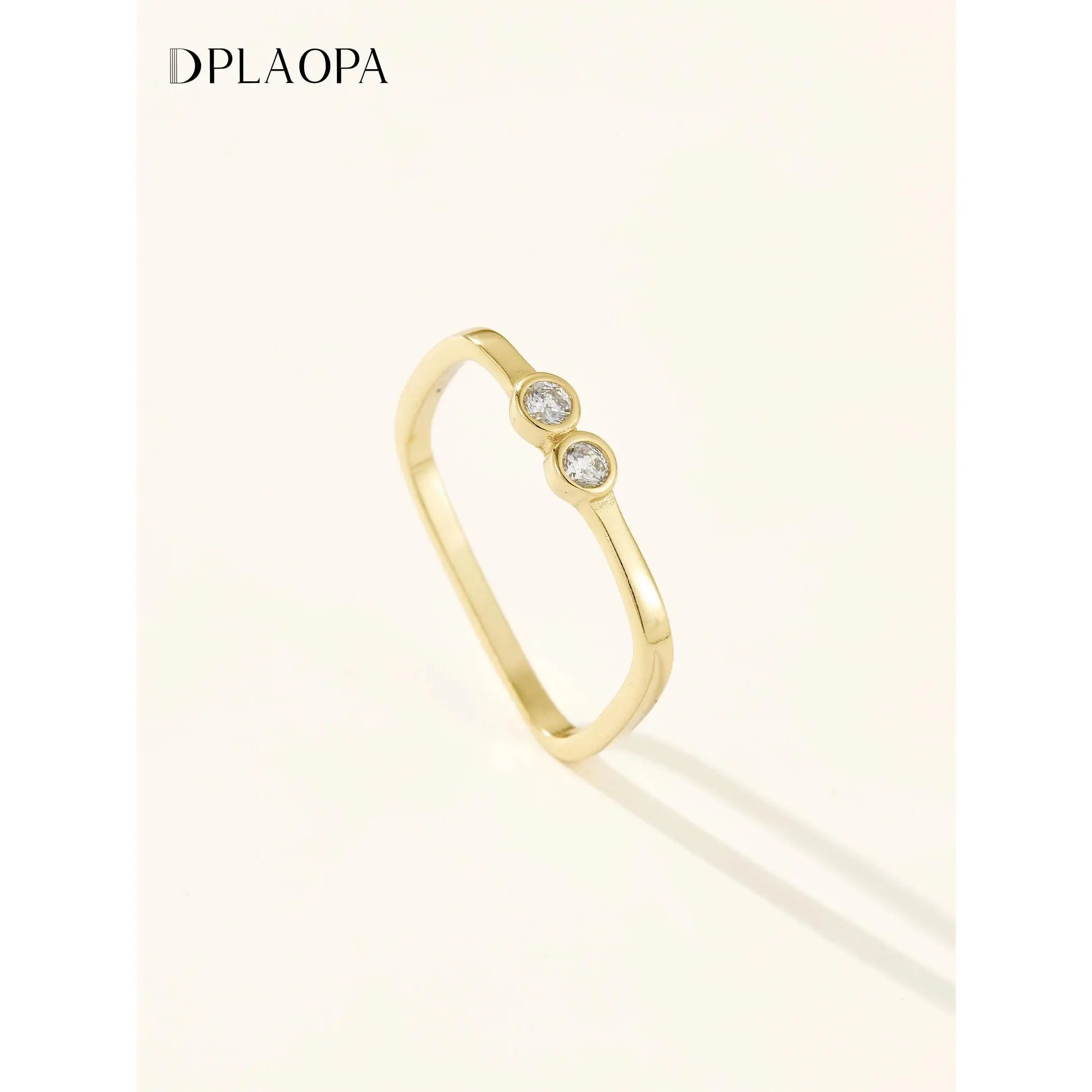 DPLAOPA 925 Sterling Silver Square Circle Zircon Ring 2024 Women Simple Fine Fashion Original Designed Party Jewelry