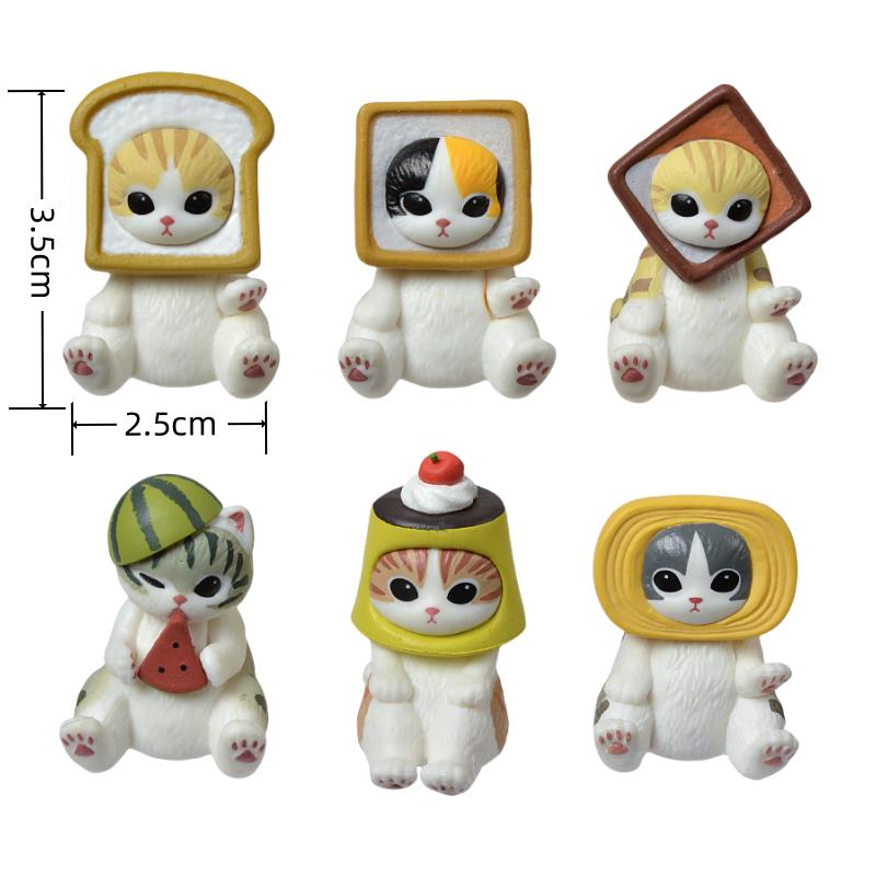 Mofusand Shark Cat Blind Box Fruit Animal Cute Mini Figures Anime Ornaments Dolls Fans Kid's Toy Model Christmas Birthday Gifts