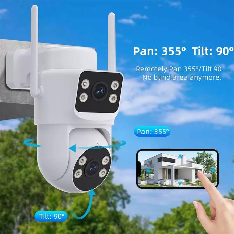 WiFi camera, power-free monitor, outdoor waterproof, high-definition, remote control via mobile phone, card-insertable dome camera