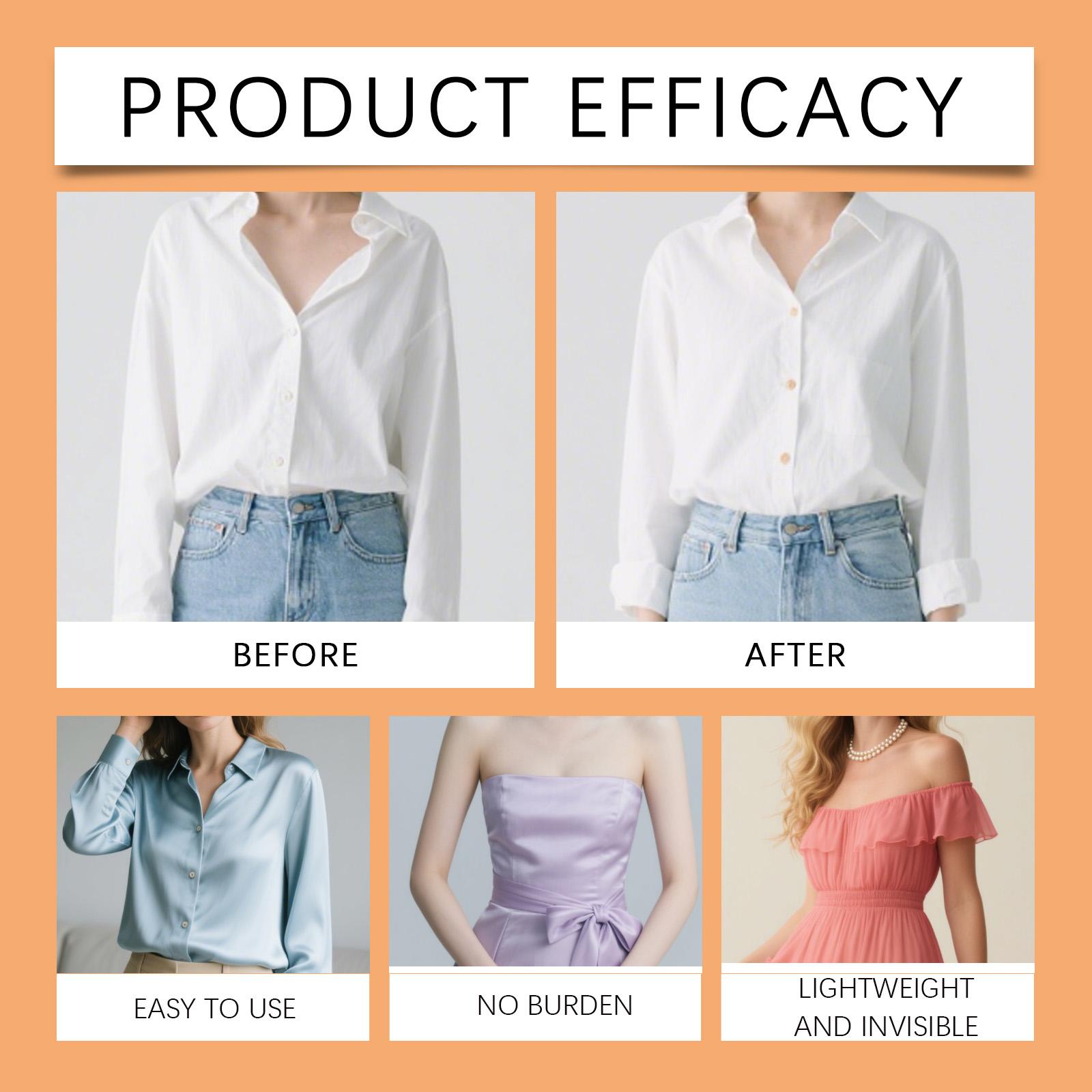 AMZ Anti-Exposure Glue Breathable Skin-Friendly Non-Slip Firm Non-Falling Lightweight Fits Clothing Daily Wear Safe Glue