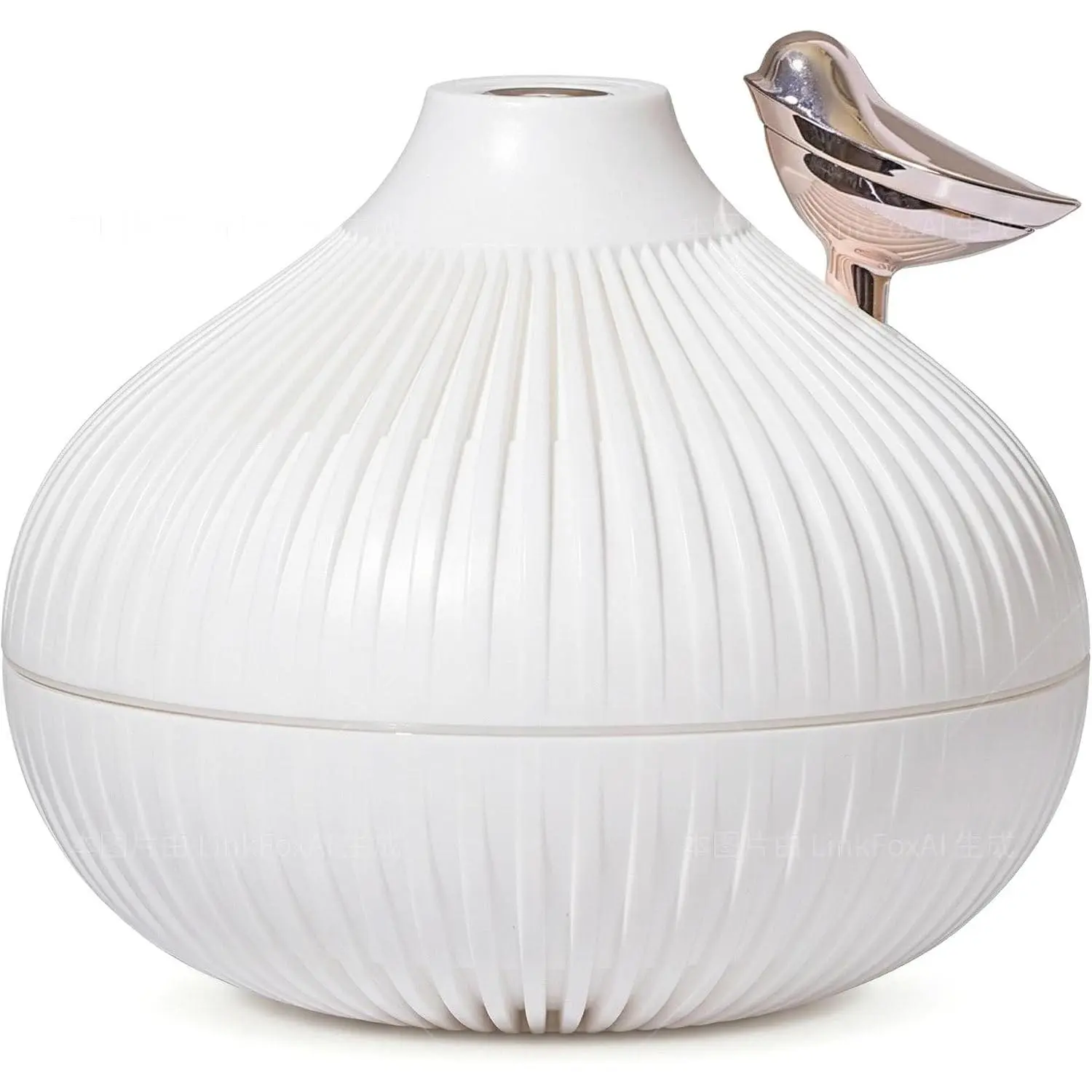 Portable Mini Onion Humidifier, 300ml Desktop Plug-in with 3-Color Warm Night Light for Bedroom, Home Office, TravelGift