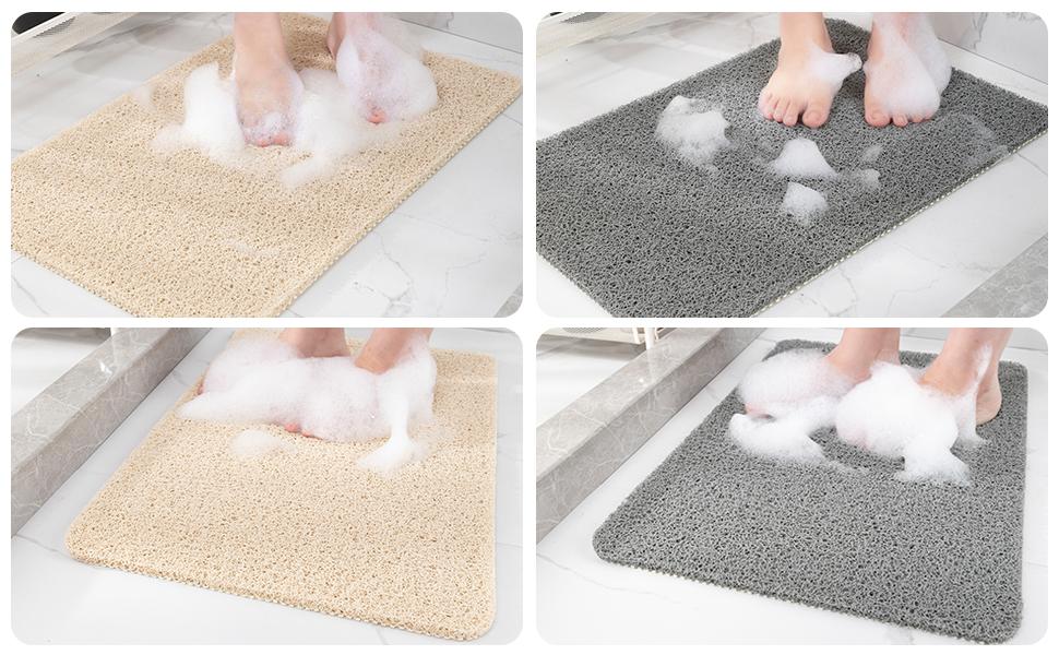 Non Slip Bathtub Mat,Anti Slip Shower Mat,Fast Drying Bath Tub Mats,Foot Scrubber Mat,Anti Slip Mat for Tub,Floor,Bathroom,Home,Kitchen,Hotel (Grey 24x16 Inch) Non Slip Bathtub Mat,Anti Slip Shower Mat,Fast Drying Bath Tub Mats,Foot Scrubber Mat,Anti Slip Mat for Tub,Floor,Bathroom,Home,Kitchen,Hotel (Grey 24x16 Inch)
