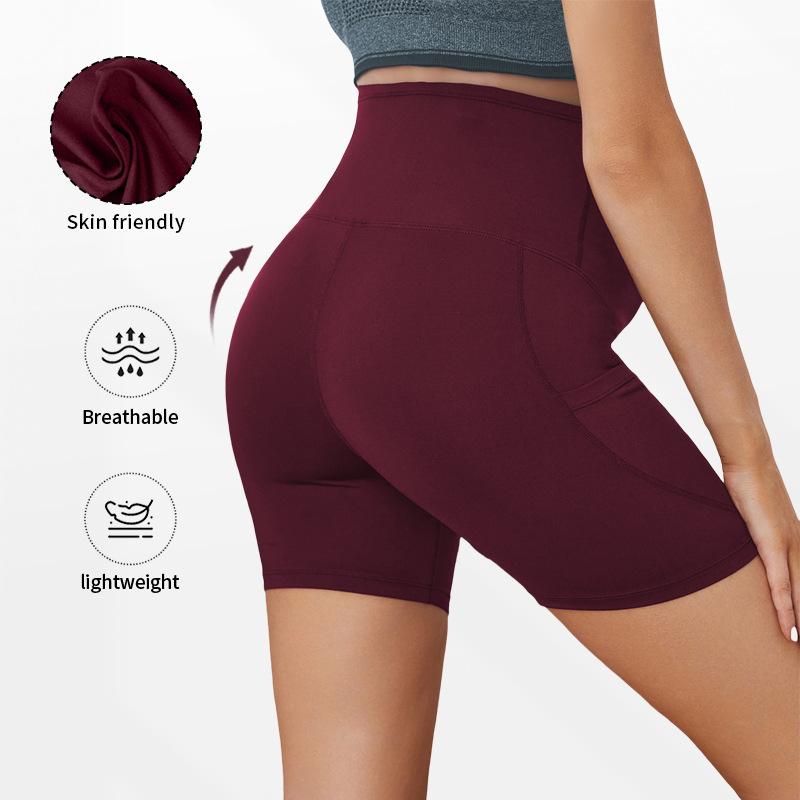 Maternity shorts, high-waisted sports leggings with belly support and butt-lifting effect, short maternity yoga pants
