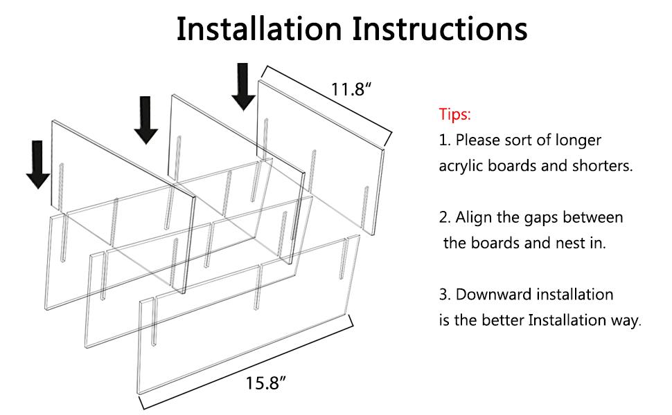 3-Tier Acrylic Tabletop Display Shelf, Clear Display Stand, Sturdy Shelves for Toy, Makeup, Perfume, Spice
