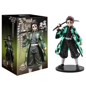 Anime Demon Slayer Action Figures Tanjirou Tomioka GiyuuZenitsu Kochou Nezuko Anime Figure Collect Kid Doll Toys for Children