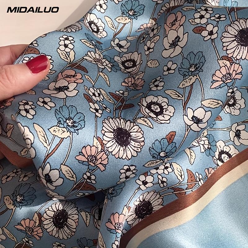 Ring  necklace  watch  scarf MIDAILUO 100% Mulberry Scarf 20.87 * 20.87 Inches Breathable Square Scarf Decorative Square Scarf Elegant Accessory Nonstretch Suitable for Outdoor Decorative Additions