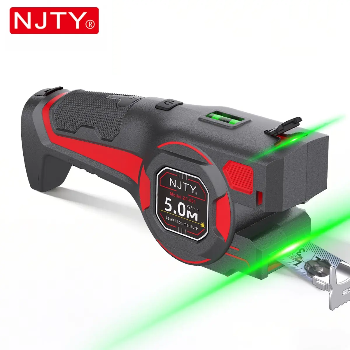Three-In-One Ruler with Laser Line, 5m Metric Imperial Tape Measure, Precision Measuring Tool, Ideal for DIY Projects