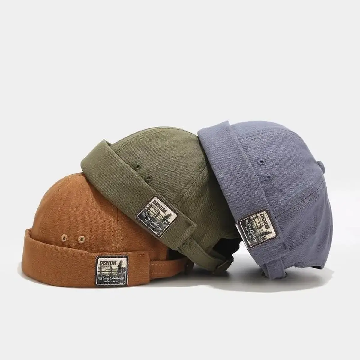 Unisex Brimless Hats Visor-Less Sailor Skullcap Beanies Viral Trucker Green Berets Men Casual Stackable Caps for Everyday Use - Headwear,Casual Everyday Headwear for Travel, Outdoor Activities and Hip Hop Outfits