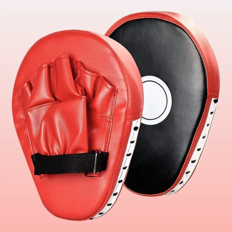 Cushioned Unisex Curved Boxing Hand Pads - Professional Martial Arts Training Protective Gear for Home Use (Taekwondo, Sanda)
