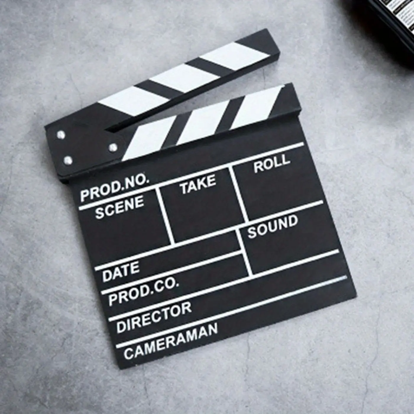 Movie Slate Board, Hollywood Wooden Photography Prop, Creative Desktop Decoration, Film Production Accessory, Unique Movie Set Piece