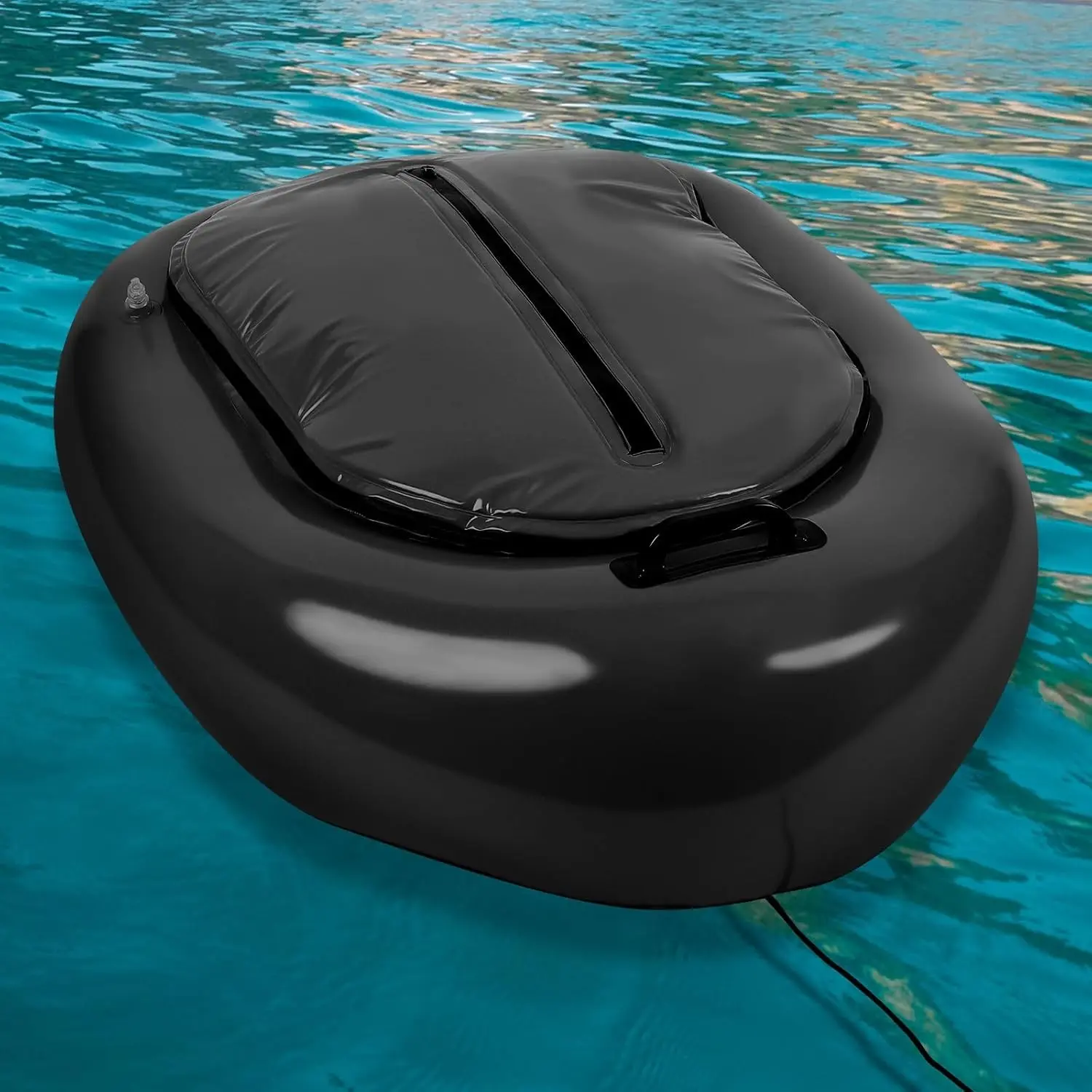 Inflatable River Floating Cooler Tow Behind, 38 Qt Insulated Heavy Duty PVC Kayak Floating Cooler with Handle for Outdoor Kayaking Rafting Boating Fishing and River Tubing