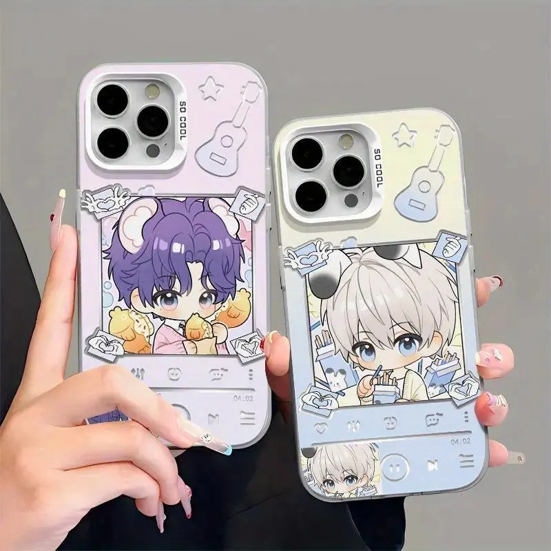 L-Love and D-Deepspace Colorful Animal Smartphone Casing - Matte Back, UV Printed, Shockproof Protection for iPhone 17 Air,16,15,14,13,12,11 Pro Max Plus & Samsung S26,S25,S24,S23 - Resistance for Devices, Game Merchandise, Valentine's Day Gift
