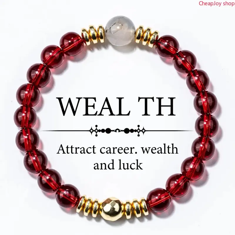 2026 Natural Stone Bracelet For Wealth, Abundance & Prosperity - Fashion Elastic Stretch Bead Bracelet - Unisex Jewelry Gift For Men & Women SpringStatements Trendy Stack Bangle Trendy Jewellery Accessories