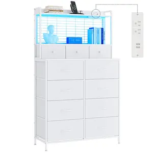 Garvee 15 Drawers Dresser for Bedroom, White