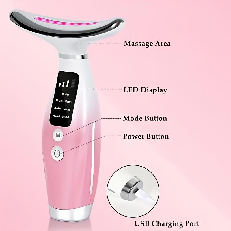 Firming Face Massager - Viral Rechargeable Device for Lifted Skin & Contoured Jawline, 7 Modes for Glowing Skin | #FacialMassager #SkincareDevice #AntiAging