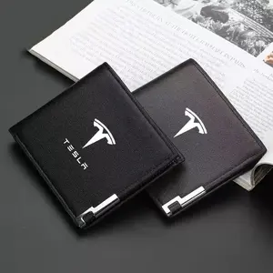 Car Trend Iron-Edged Wallet, Credit Card Documents Bag, Tesla Model 3 S X Y Roadster Cybertruck Accessories, Durable Car Key Pouch