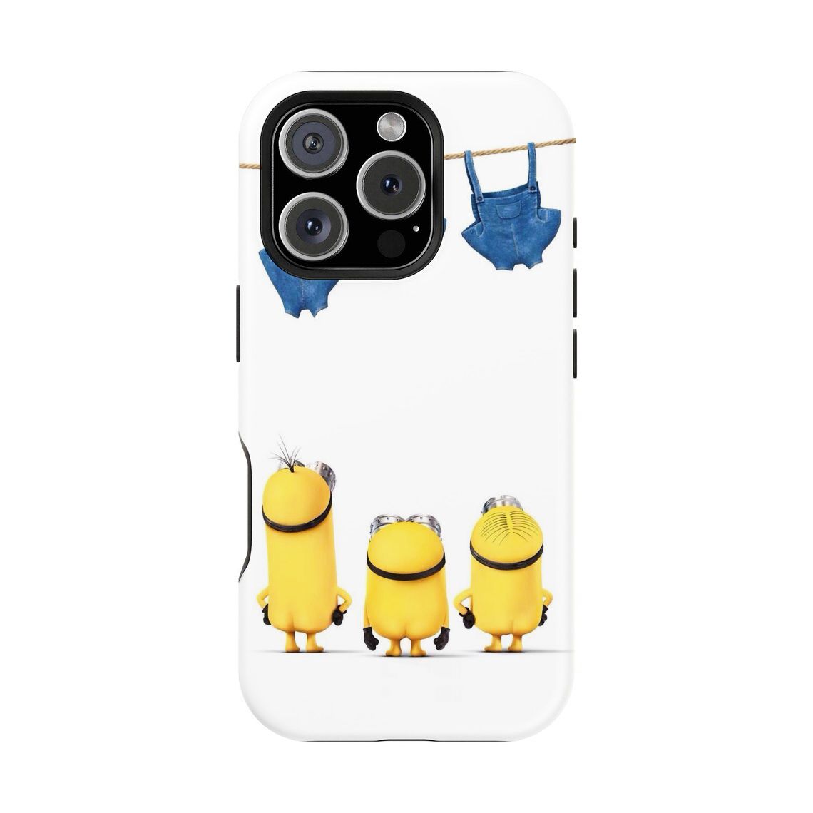 Minions Double-layer durable phone Cases For iPhone 17 16 15 14 13 12 Promax Pro Plus, hard shell protection ,Unique design,best Gift