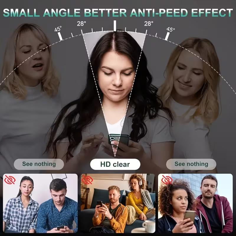 2+2 Bundle] Includes 2 privacy screen protectors and 2 lens protectors Compatible with iPhone 17/16/15/14/13/12/11 Pro Max, 17 Air, 16/15, and 14 Plus Made from anti-glare tempered glass with 9H hardness for scratch resistance and durability