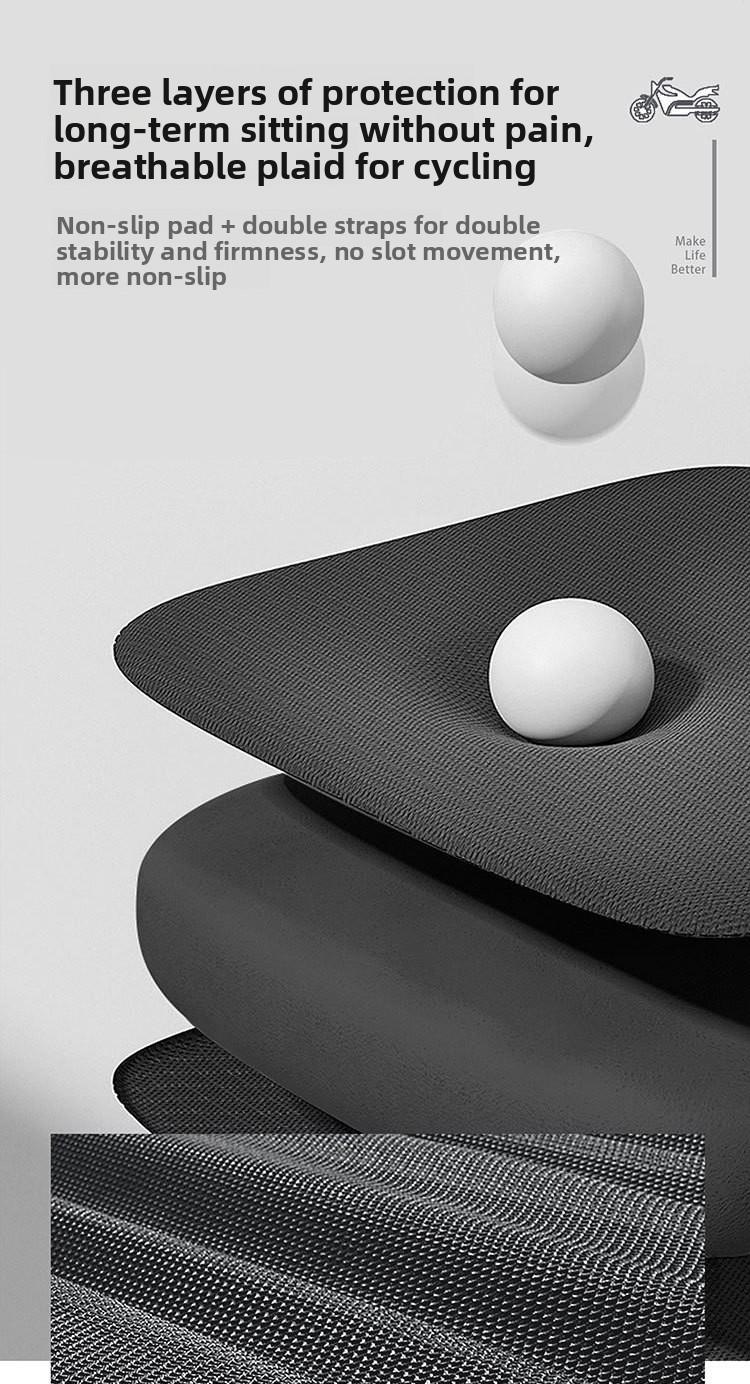 Shock Absorption Electric Vehicle Seat Cover, Breathable Motorcycle Seat Cushion, Universal Sunscreen Heat Insulation Comfortable Seat Protector Motorcycle Accessories