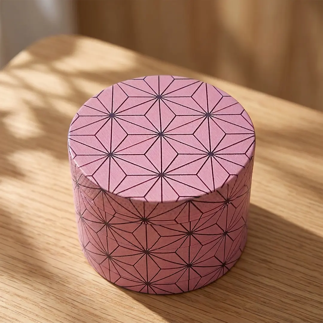 1.97 inch 50mm Pink Grid Pattern Spice Grinder Metal Manual Four Layer Salt Grinder Pepper Mortar Spice Zinc Alloy Seasoning Spice Grinder Kitchen Cooking Accessories Kitchen Tool Gift