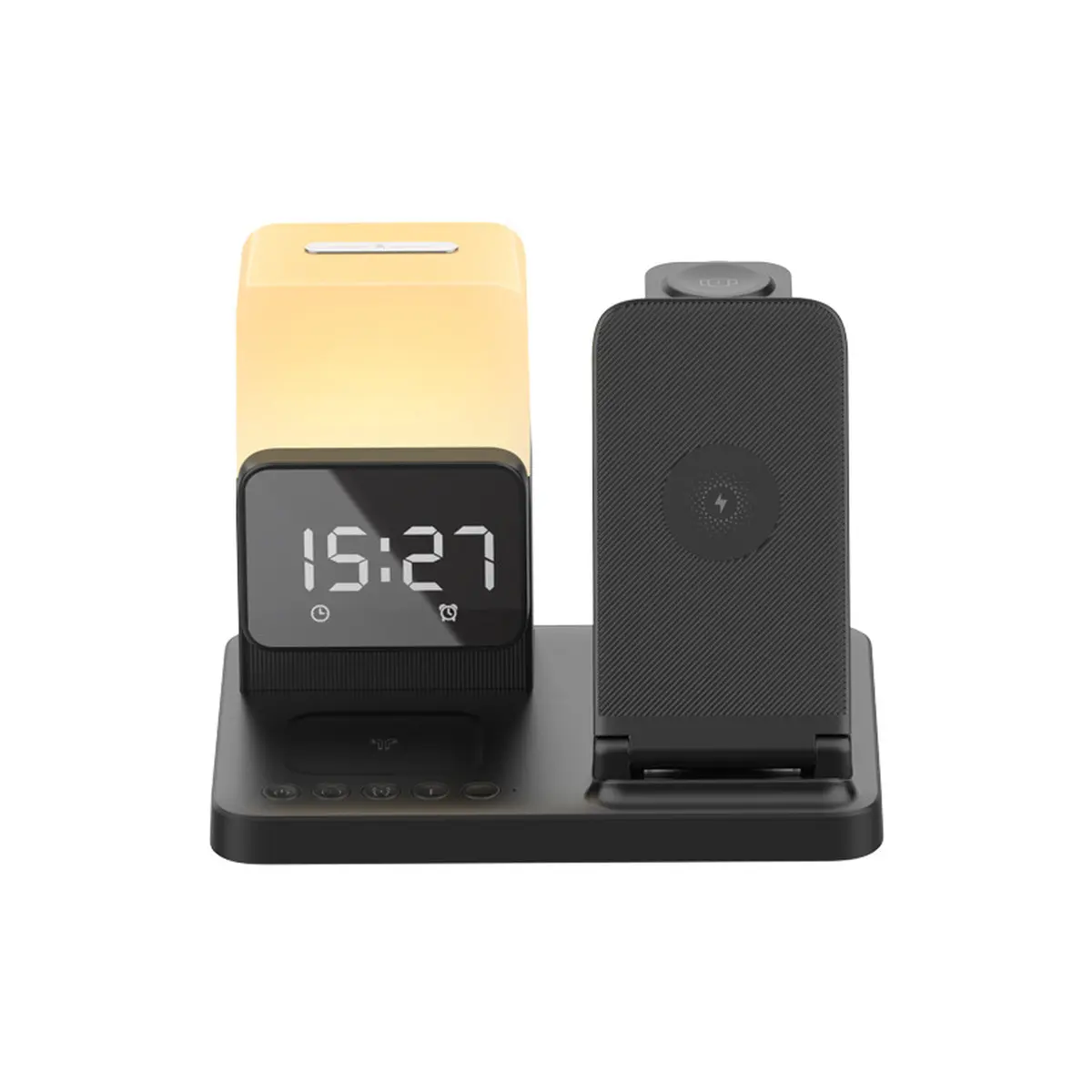 5-in-1 Wireless Charger Stand, Desktop Charging Station Compatible with iPhone Watches and Mobile Phones