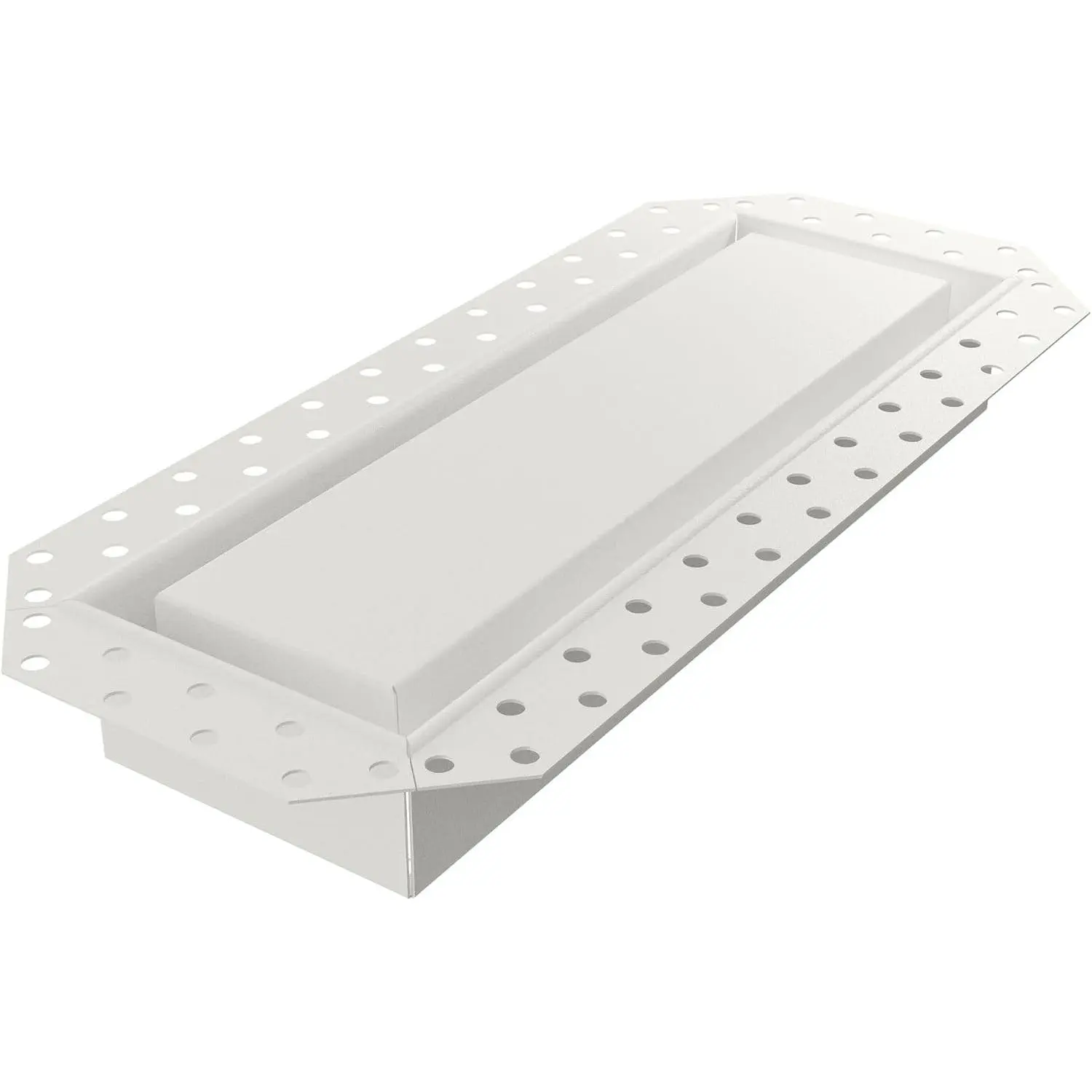 Drywall Pro Flush Fit Steel Wall Vent Cover 4x12 in, HVAC Air Register for AC & Heat, Ceilings/Walls Use, Airflow Control for HVAC Users, Luxe White