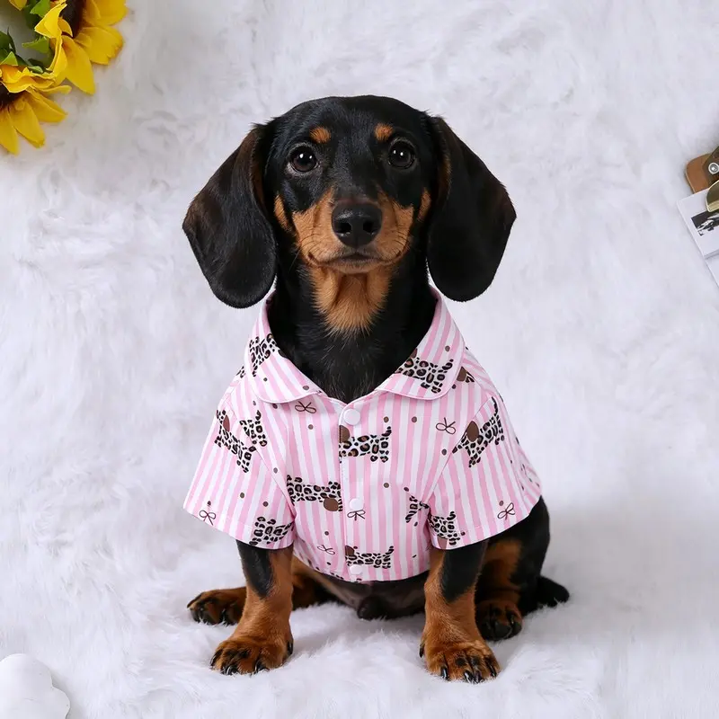 Leopard Print Pet Clothes, Soft Breathable Button Shirt, Suitable for Dogs and Cats, All Seasons, Small to Medium Breeds, Daily Wear and Party