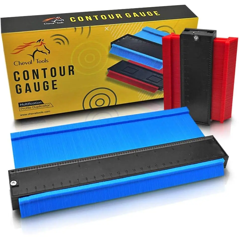 Contour Gauge Set (10-Inch Widened + 5-Inch) – Profile Measuring Tool for Flooring, Trim, Tile & Pipes