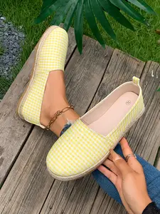 Latest Casual Handmade Hemp Rope Sole Shoes, Fashion Classic Retro Vacation Slip-Ons, All-Season Comfortable Lightweight Flat Sneakers