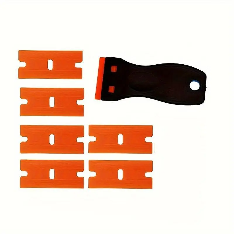 Plastic Razor Set for Label Removal, Wall Paint Cleaning, and Vinyl Adhesive Elimination, Vinyl Adhesives