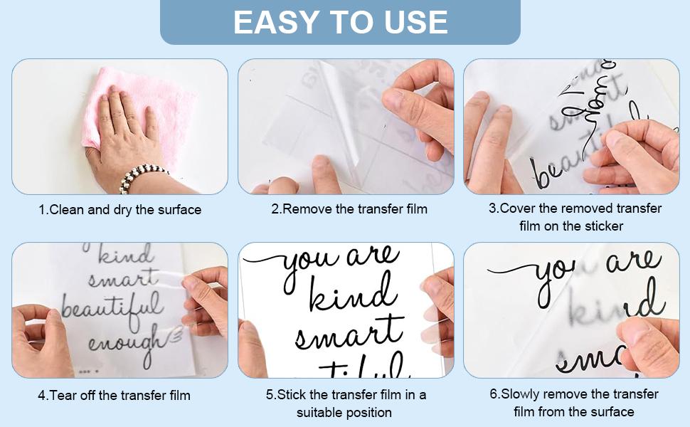 SITAKEYFMHK Create a cozy, confident vibe with pink affirmation decals!Cute "You Are Kind Smart Beautiful Enough" stickers add warmth to bathroom mirrors, daughter’s bedroom, and vanity areas daily🌸