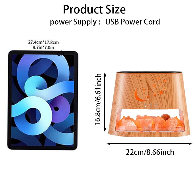 Star Moon Flame Diffuser and Atmosphere Salt Lamp, 8 Color Aromatherapy Diffuser Cool Mist Humidifier with Timer Auto-off Function for Home, Bedroom, Office, Yoga