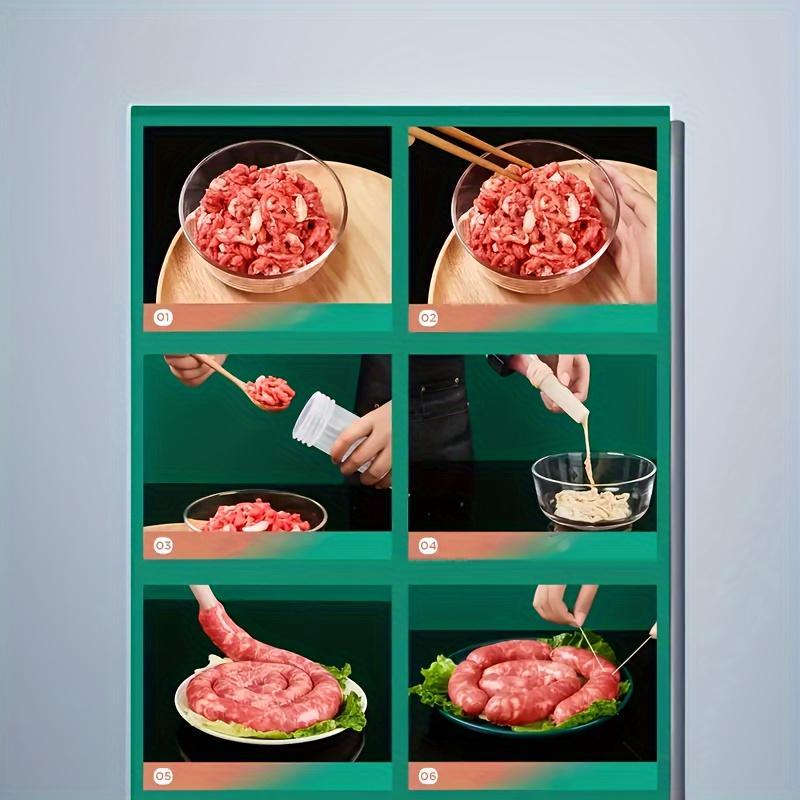 4pcs manual sausage stuffer household hand push sausage stuffing tool handmade sausage making machine