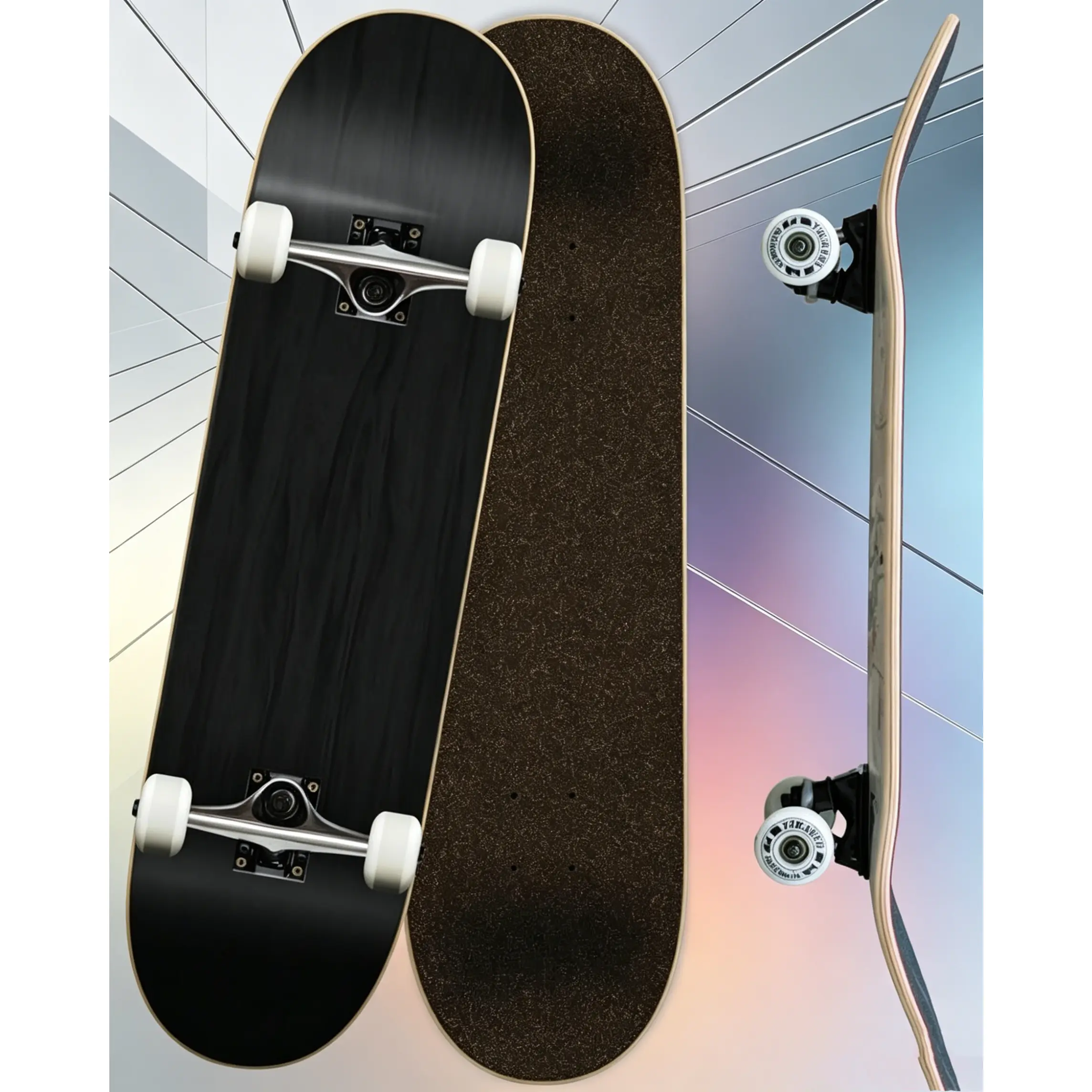 Skateboards Blank Checker Camo Professional 7.75" Complete Skateboard 7Ply Maple Deck Aluminum Alloy Trucks ABEC-9 Bearings 54mm Wheels