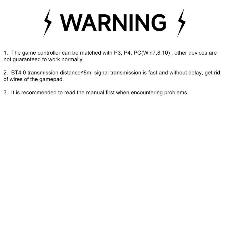 GAMINJA Wireless Controller, BT Wireless for PS4/PS4 Slim/PS4 Pro/PC, Multifunctional Game Controller with Touchpad & Triangle Board Light, Gamepad, Wireless Game Controllers