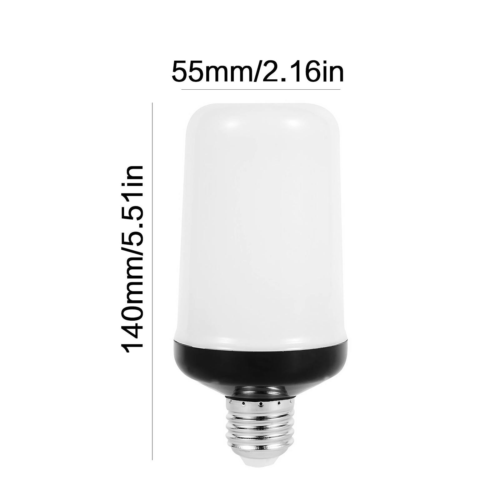 E27 Base Simulation Flame Effect LED Bulb, Gravity Sensor LED Bulb with 4 Modes, Decorative Light Bulb for Home Party, Dynamic Led Lights