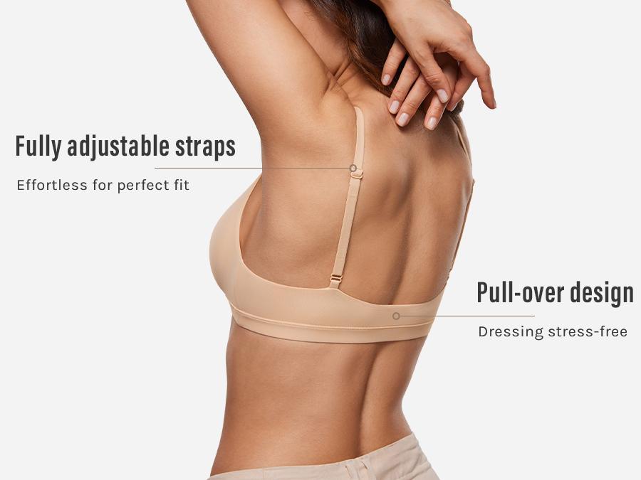 Women's Inbarely Triangle Bralette Plunge Unlined Seamless Bra No Underwire Sexy Comfortable Everyday Women's Inbarely Triangle Bralette Plunge Unlined Seamless Bra No Underwire Sexy Comfortable Everyday