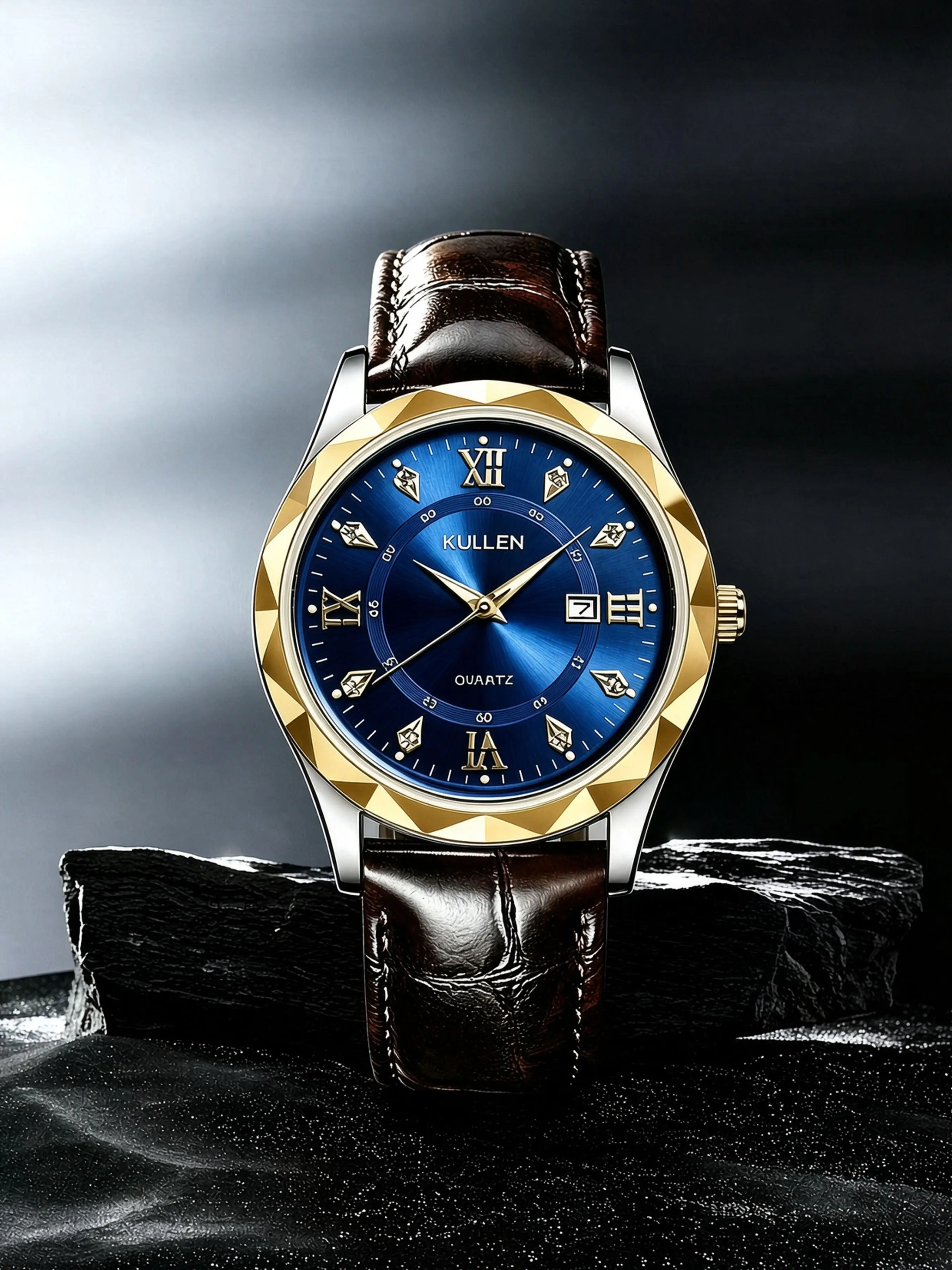 New Leather Men's Watch, Casual Fashion Calendar Quartz Watch, Case, 3 Colors Available, Business Watch for Men