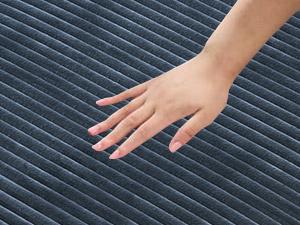 ARCH 78.74" L Shaped Modern Sofa Modular Sectional Cloud Couch with Ottoman,Upholstered Couches with Plush Corduroy Fabric for Living Room Furniture,Bedroom and Apartment,No Assembly Required,Blue