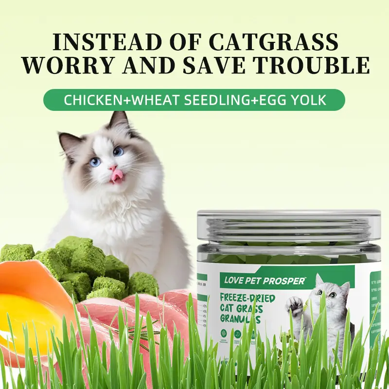 Cat Grass Pellets for Digestion & Hairball Control – Natural Fiber Supplement, Supports Healthy Digestion & Reduces Hairballs, All Breeds