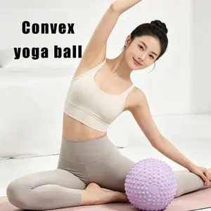 Convex Point Yoga Ball, Massage Pilates Ball, Abdominal Pressure Relief, Stable Massage Points, Non-Slip, Exercise Training Ball