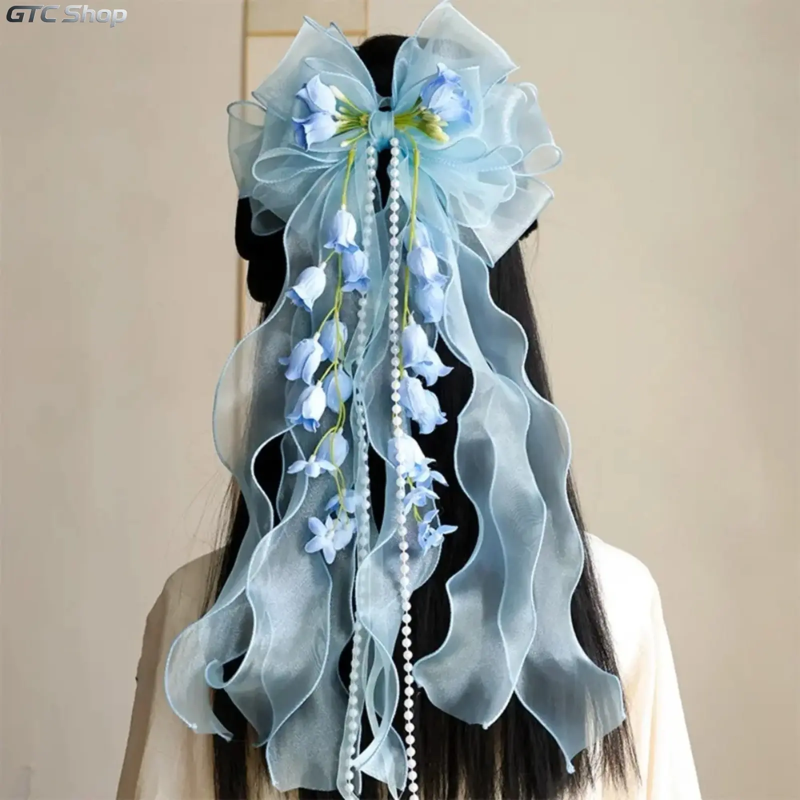 2026 New Sweet Cute Lily of the Valley Bow Hairpin with Long Streamer, Hair Accessories Set for Daily Ancient Clothing Wear (Sports & Outdoor, Camping & Hiking, Picnicware Complement)