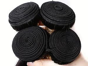 Straight Human Hair Bundles Hair Extensions 100g/PC Natural Hair Weaving Bundles 100% Unprocessed Remy Virgin Human Hair Weft Soft Bone Straight Sew In Hair Bundles Natural Black