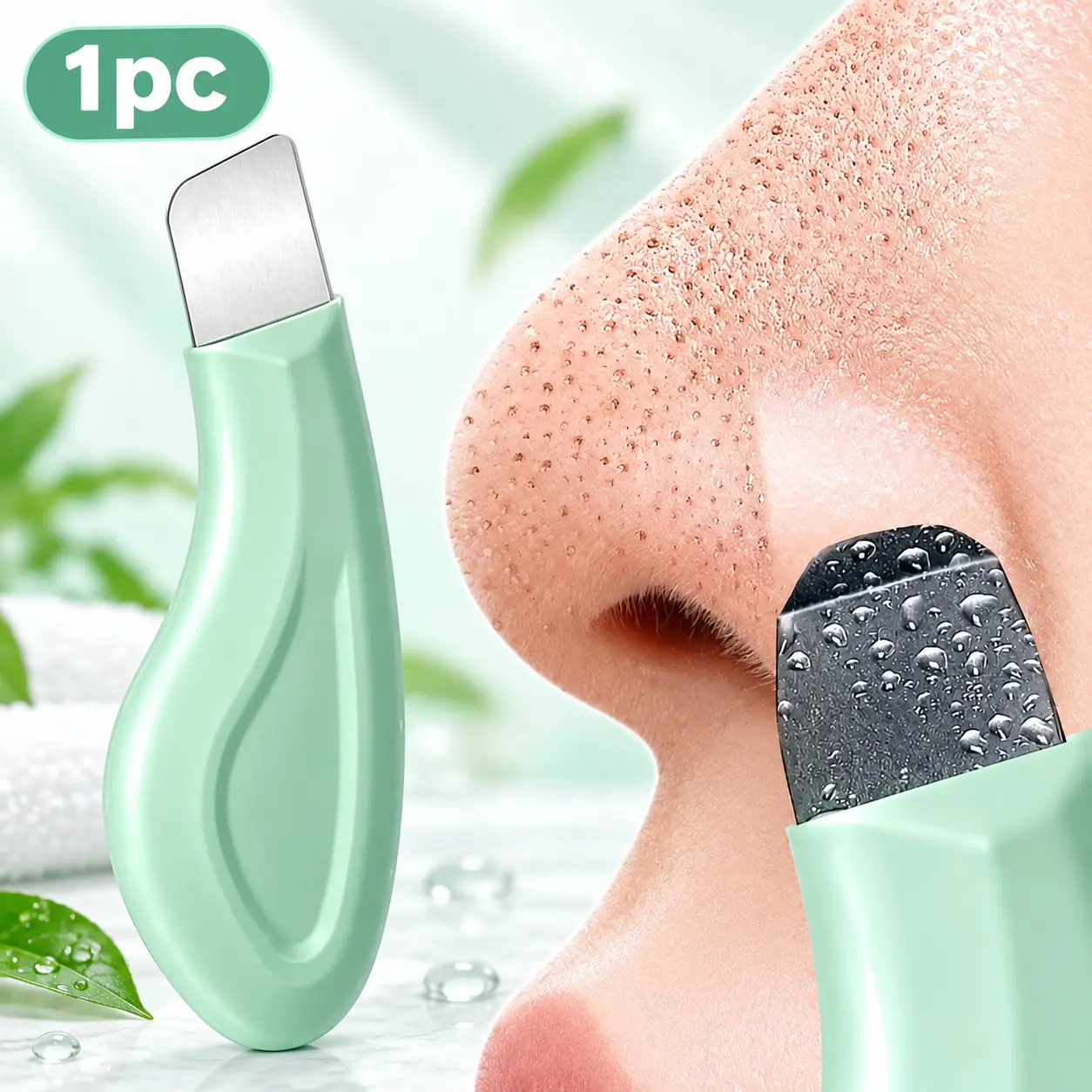 Manual Blackhead Remover Tool, Nose Blackhead Remover, Facial Scraper for Pore Cleansing, Whiteheads & Dead Skin, Unisex Skincare Tool, Model 202607