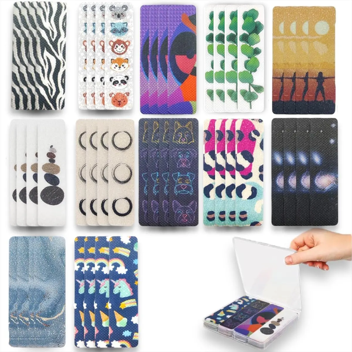 48 count Calm Strips Sensory Stickers for  , Fidget & Focus Tools | 2 Textures for Desks, Notebooks, Classroom Packs, Calming Support,  Tools & Everyday Sensory Needs